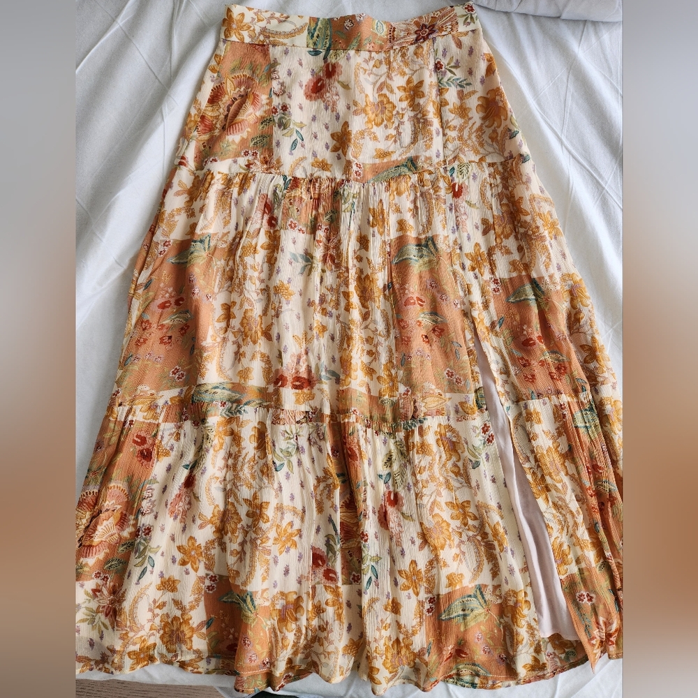 Sezane Pleated Midi Skirt (Jupe Tammie)